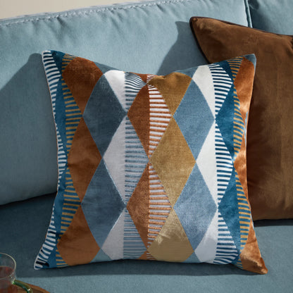 Furn Metro Harlequin Cushion - Ginger