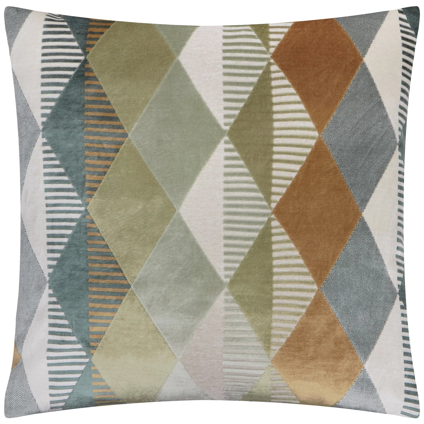 Furn Metro Harlequin Cushion - Green