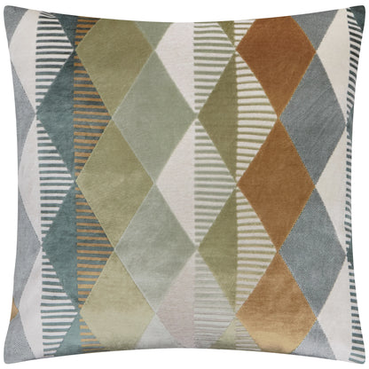 Furn Metro Harlequin Cushion - Green