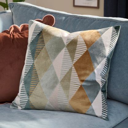 Furn Metro Harlequin Cushion - Green