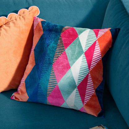 Furn Metro Harlequin Cushion - Multicolour