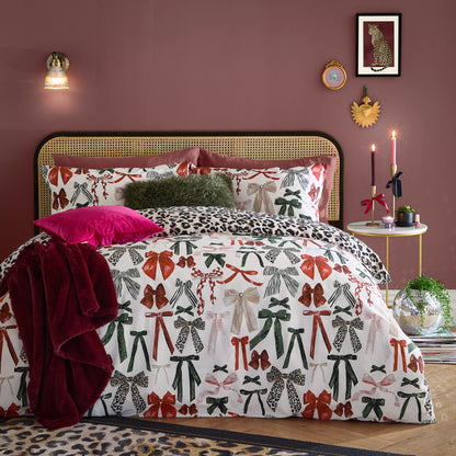 Furn Mila Bows Duvet Cover Set - Leopard
