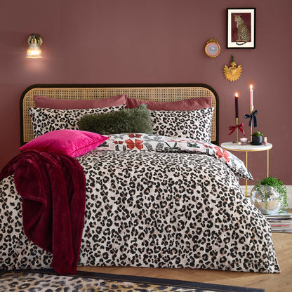 Furn Mila Bows Duvet Cover Set - Leopard