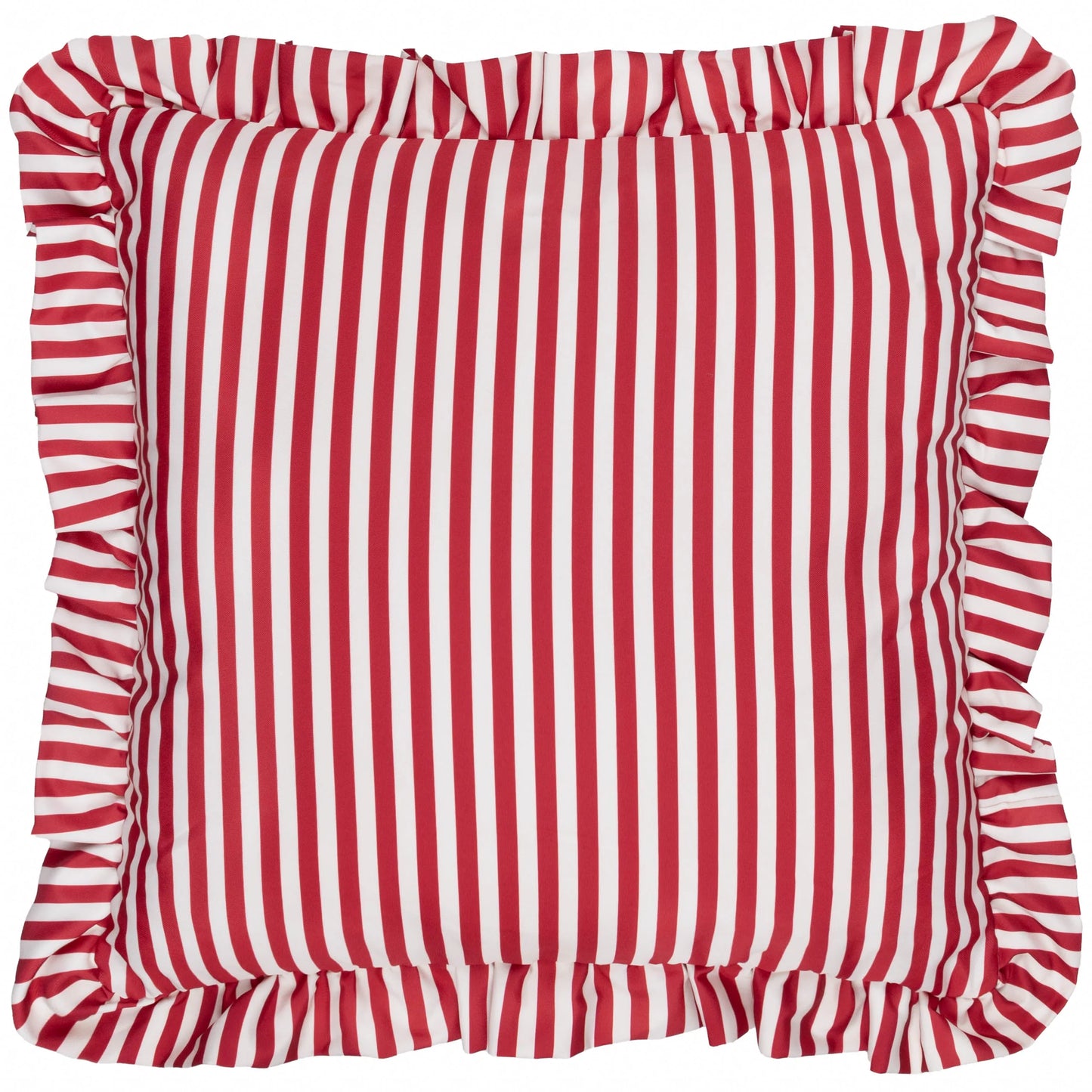 Wylder Millie Ruffle Outdoor Cushion - Candy Red