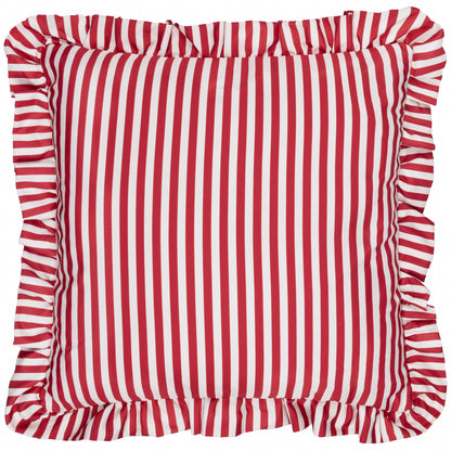 Wylder Millie Ruffle Outdoor Cushion - Candy Red