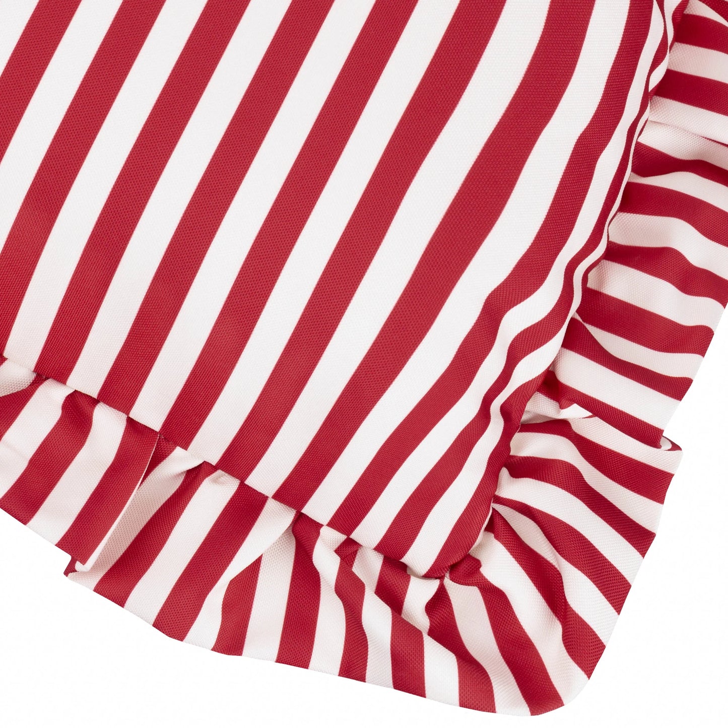 Wylder Millie Ruffle Outdoor Cushion - Candy Red
