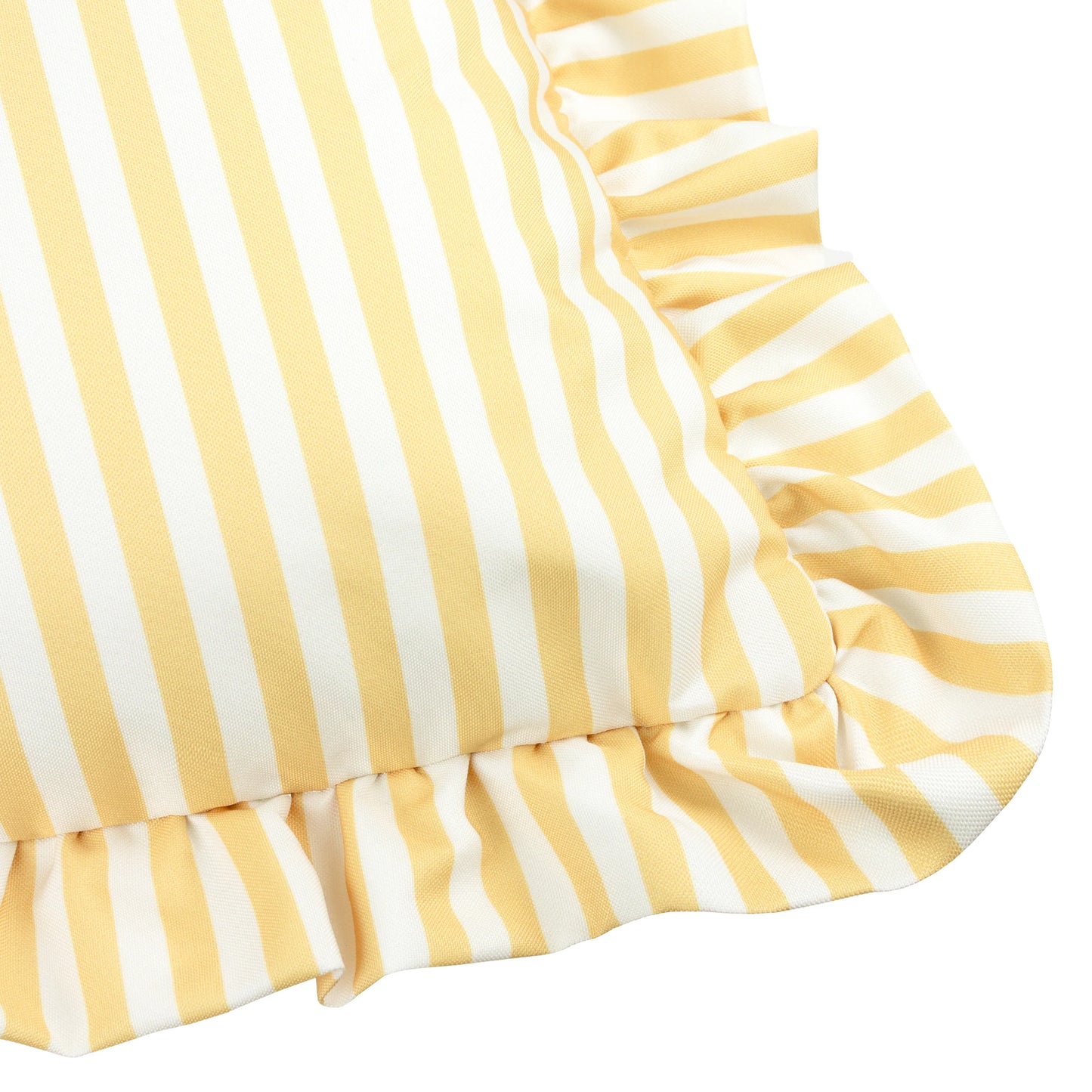 Wylder Millie Ruffle Outdoor Cushion - Yellow