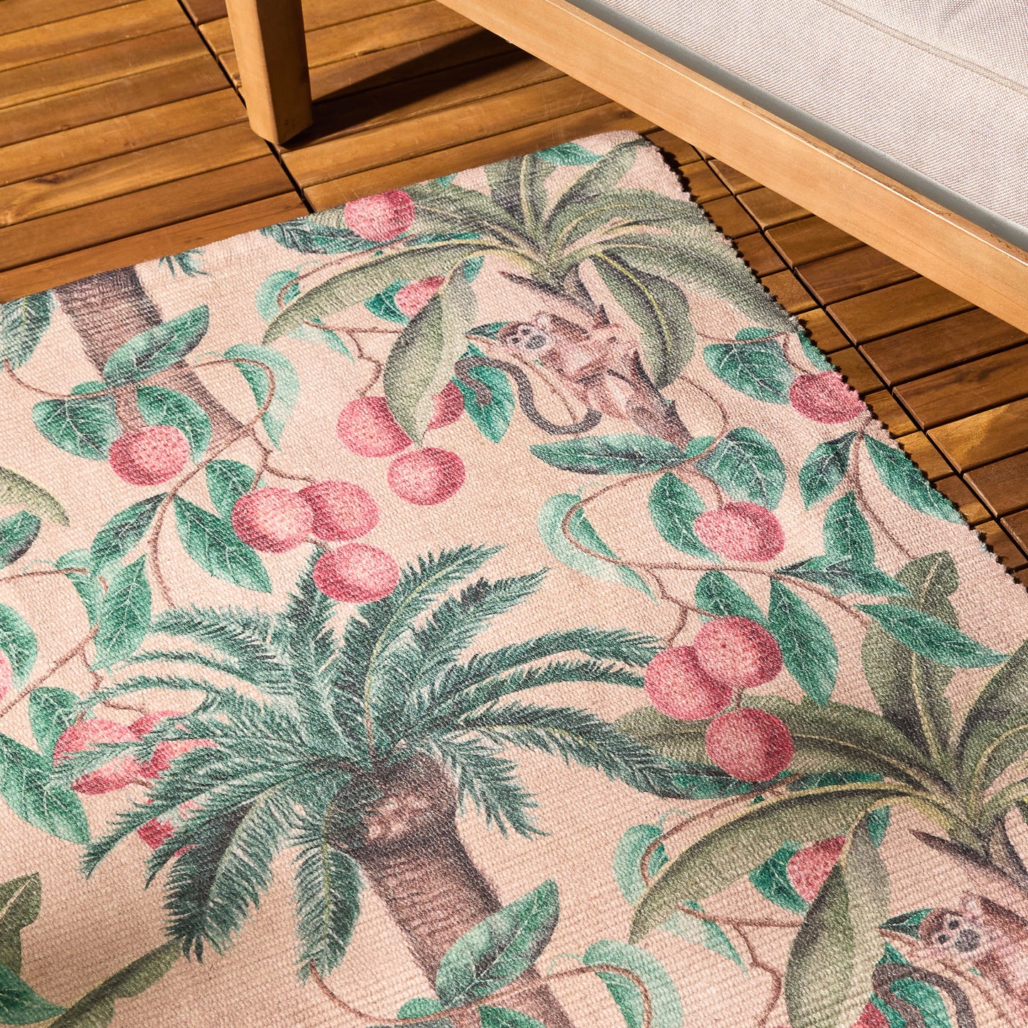 Furn Monkey Palm Indoor/Outdoor Rug - Papyrus