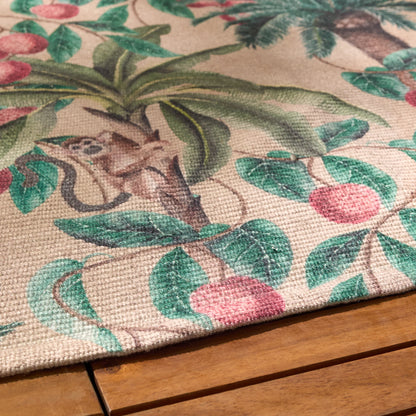 Furn Monkey Palm Indoor/Outdoor Rug - Papyrus