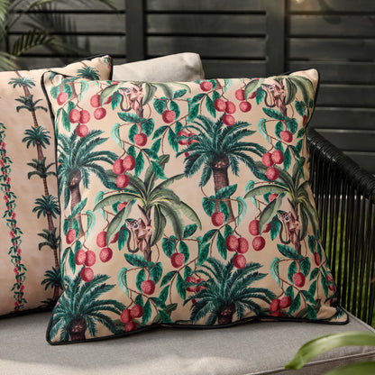 Wylder Monkey Palm Monkeys Outdoor Cushion - Papyrus