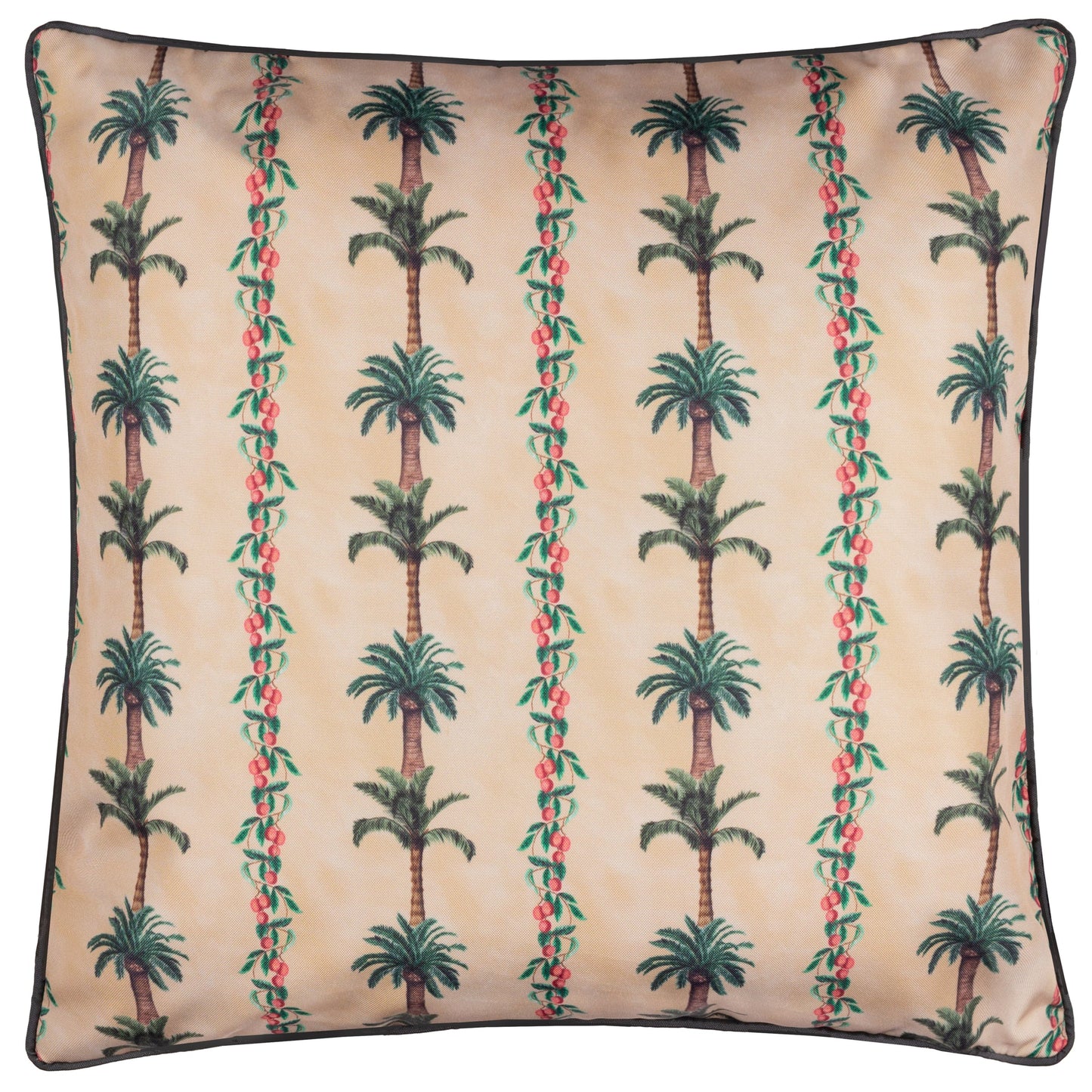 Wylder Monkey Palm Stripe Outdoor Cushion - Papyrus