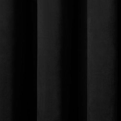 Montrose Pair of Eyelet Curtains by Laurence Llewelyn-Bowen in Black - Pair of Eyelet Curtains - Laurence Llewelyn-Bowen