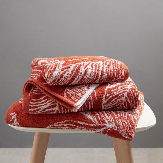 Matteo Towels by Fusion Bathroom in Terracotta - Towels - Fusion Bathroom