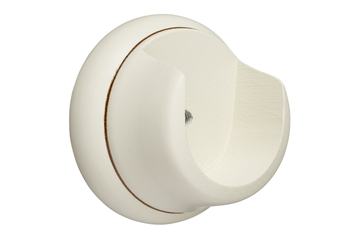 Hallis Museum 35mm Wooden Curtain Pole Recess Bracket - Antique White