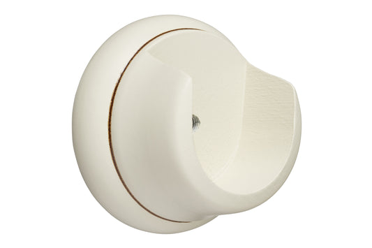 Hallis Museum 35mm Wooden Curtain Pole Recess Bracket - Antique White