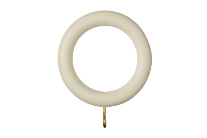 Museum 35mm Wooden Curtain Rings (Pack of 4) - Antique White