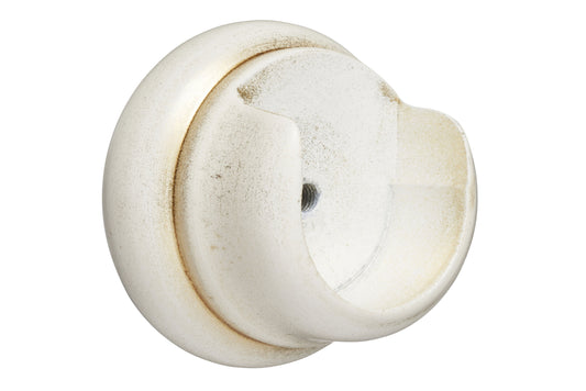 Hallis Museum 35mm Wooden Curtain Pole Recess Bracket - Cream & Gold