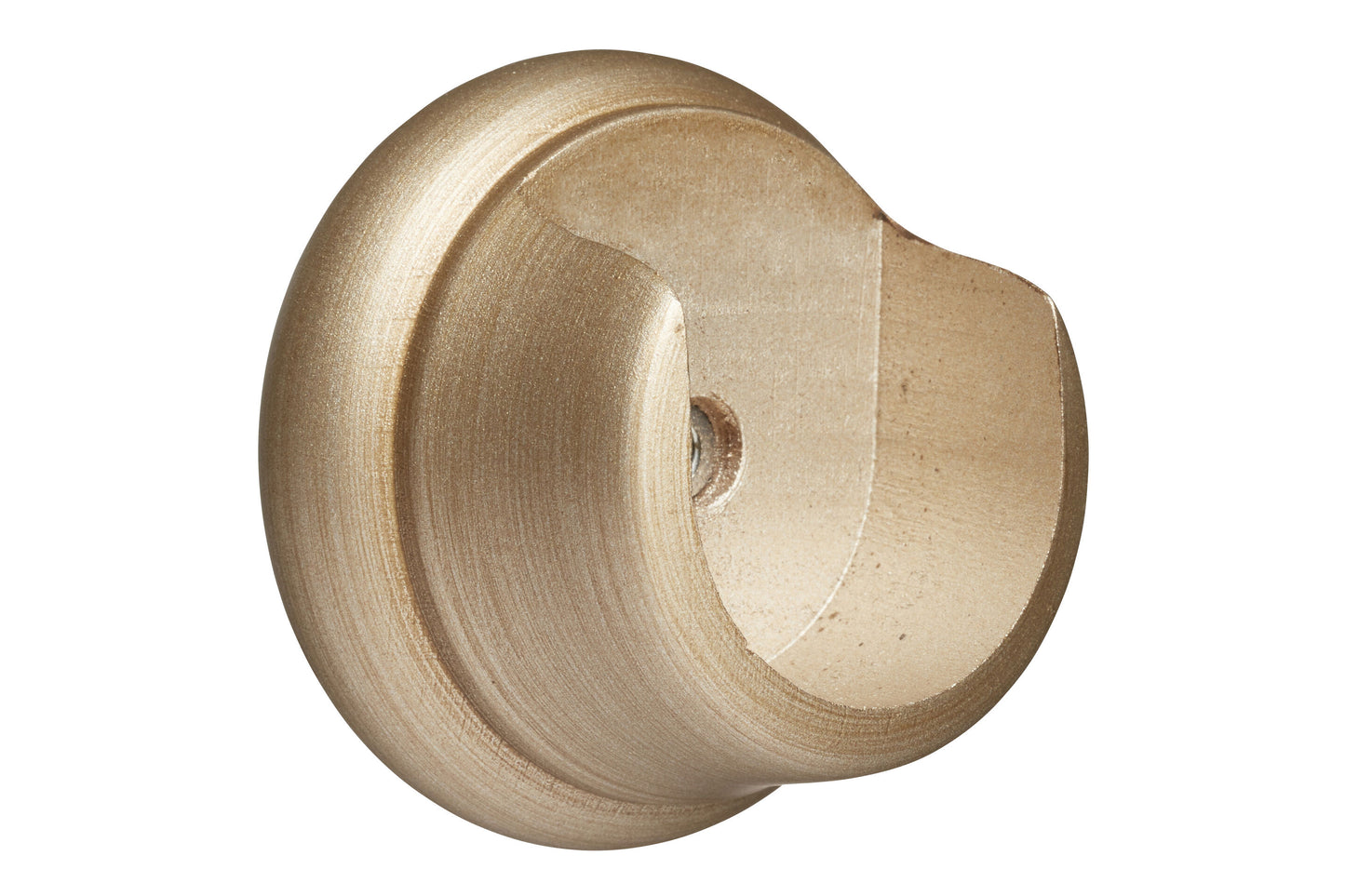 Hallis Museum 35mm Wooden Curtain Pole Recess Bracket - Satin Oyster