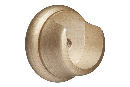 Hallis Museum 35mm Wooden Curtain Pole Recess Bracket - Satin Oyster