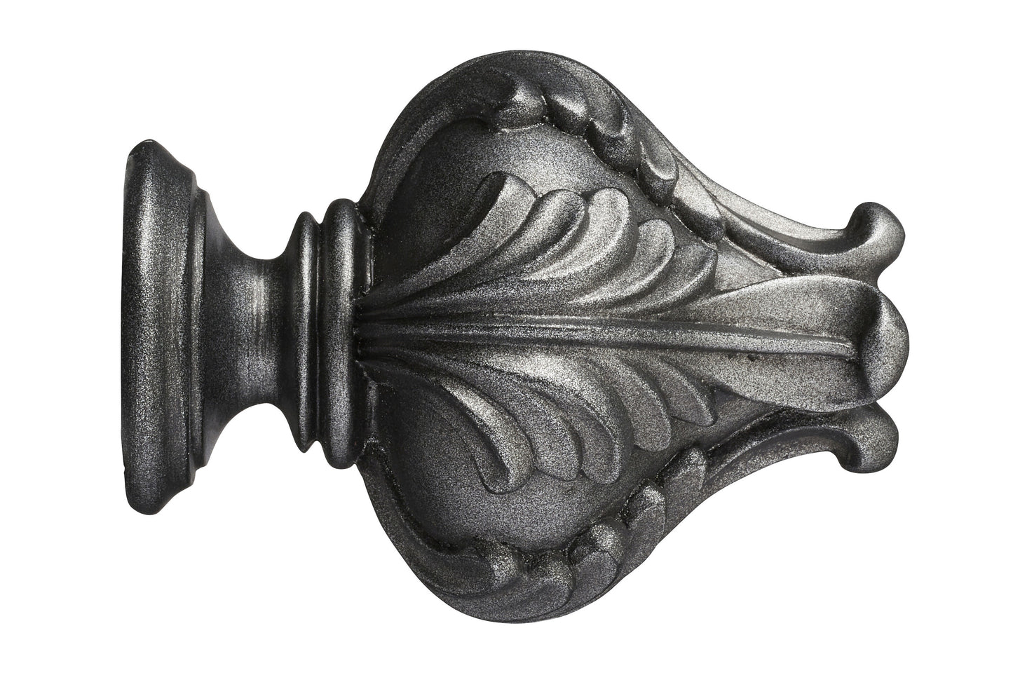 Hallis Museum Vienna 35mm Wooden Curtain Pole Finial - Satin Pewter