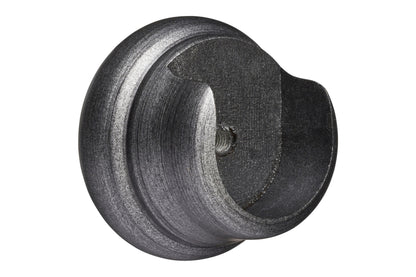 Hallis Museum 35mm Wooden Curtain Pole Recess Bracket - Satin Pewter