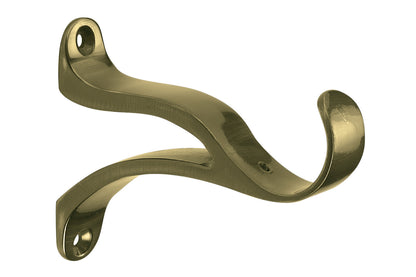 Hallis Museum 45mm Metal Curtain Pole End Brackets (Pair) - Antique Brass