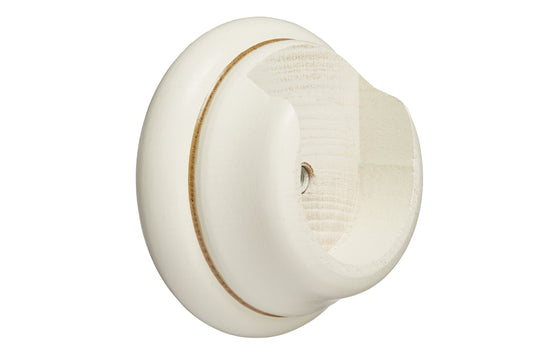 Hallis Museum 45mm Wooden Curtain Pole Recess Bracket - Antique White