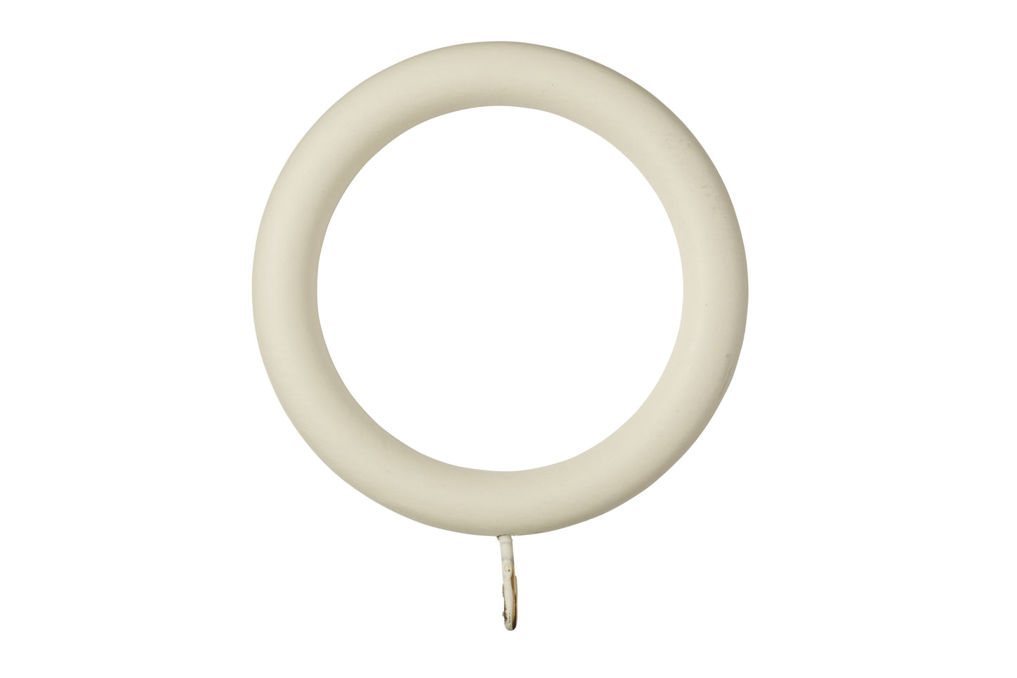 Museum 45mm Wooden Curtain Rings (Pack of 4) - Antique White