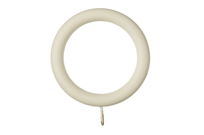 Museum 45mm Wooden Curtain Rings (Pack of 4) - Antique White