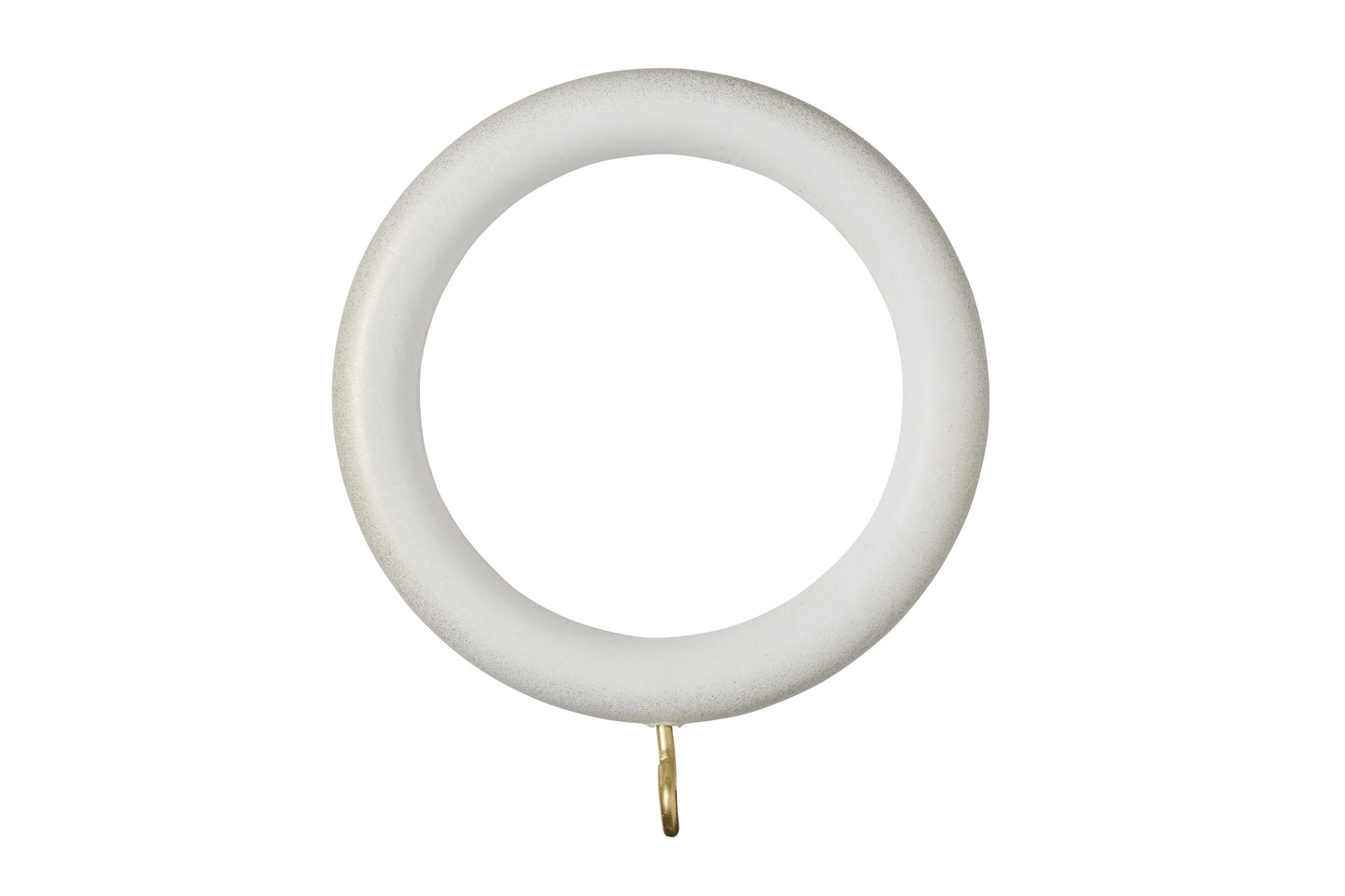 Museum 45mm Wooden Curtain Rings (Pack of 4) - Cream & Gold