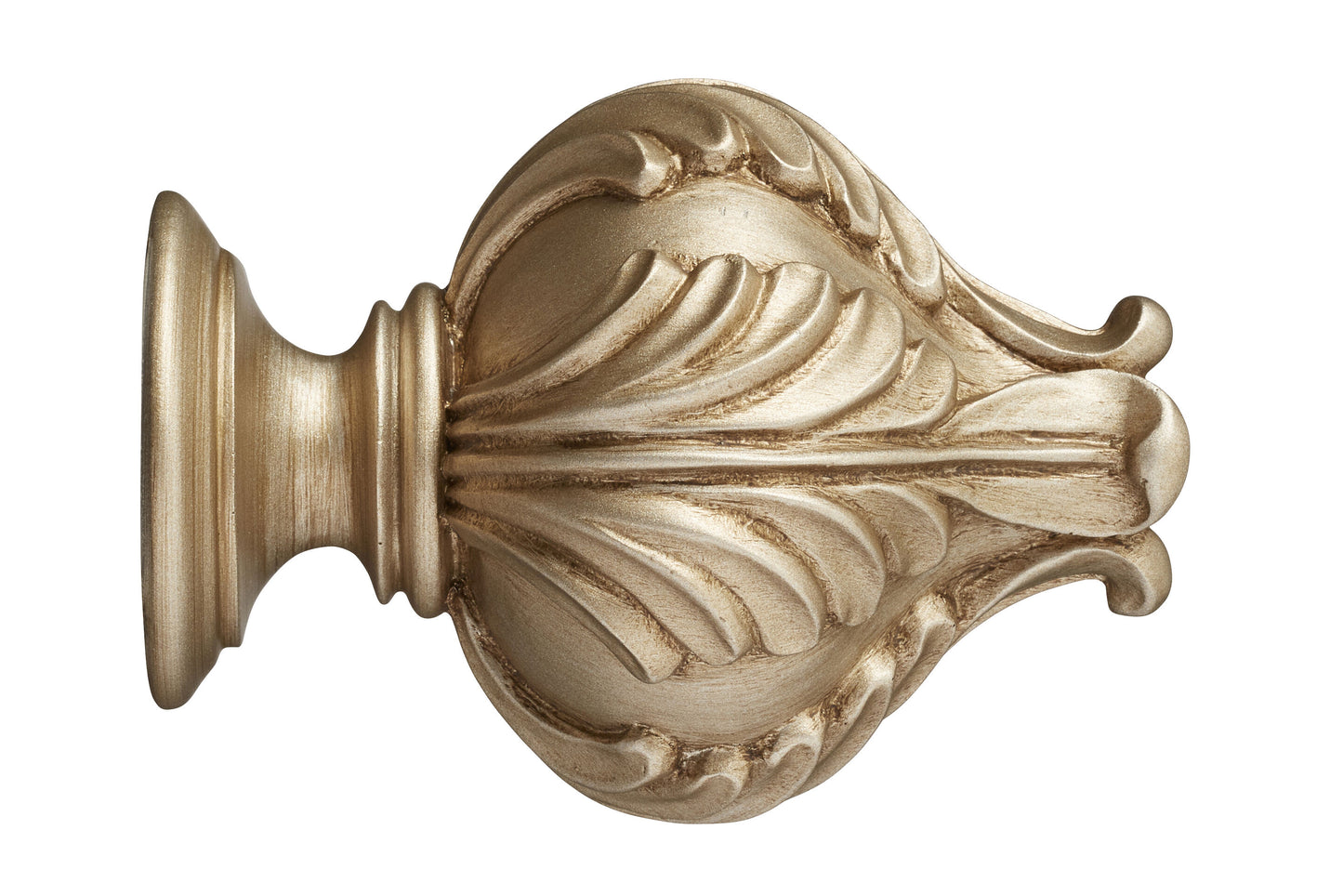 Hallis Museum Vienna 45mm Wooden Curtain Pole Finial - Satin Oyster