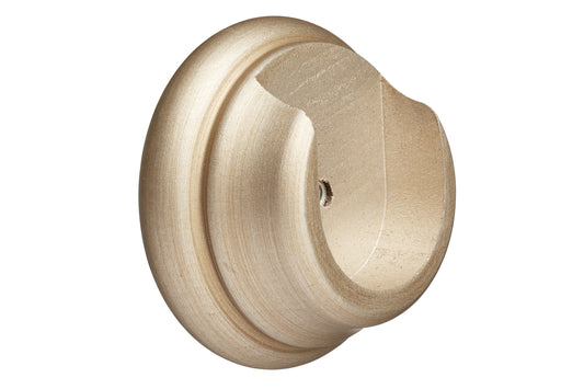 Hallis Museum 45mm Wooden Curtain Pole Recess Bracket - Satin Oyster