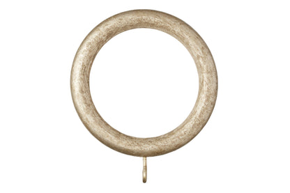 Museum 45mm Wooden Curtain Rings (Pack of 4) - Satin Oyster