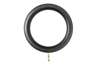 Museum 45mm Wooden Curtain Rings (Pack of 4) - Satin Pewter