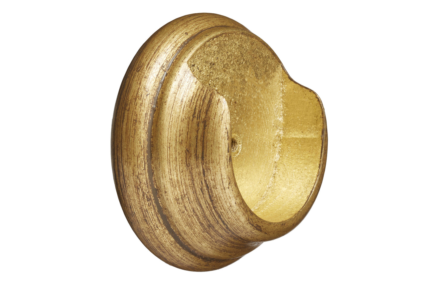 Hallis Museum 55mm Wooden Curtain Pole Recess Bracket - Antique Gilt