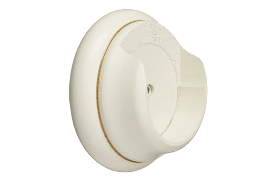 Hallis Museum 55mm Wooden Curtain Pole Recess Bracket - Antique White