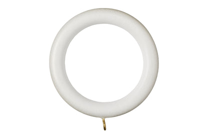 Museum 55mm Wooden Curtain Rings (Pack of 4) - Cream & Gold