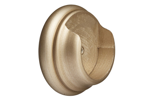 Hallis Museum 55mm Wooden Curtain Pole Recess Bracket - Satin Oyster