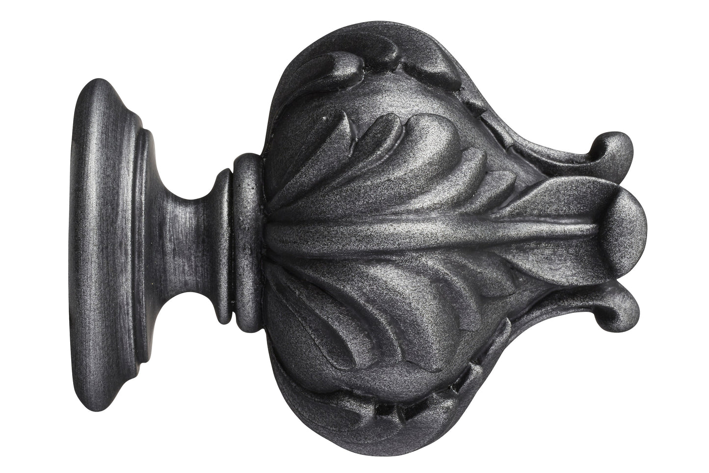 Hallis Museum Vienna 55mm Wooden Curtain Pole Finial - Satin Pewter