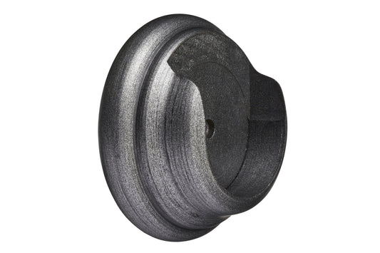 Hallis Museum 55mm Wooden Curtain Pole Recess Bracket - Satin Pewter