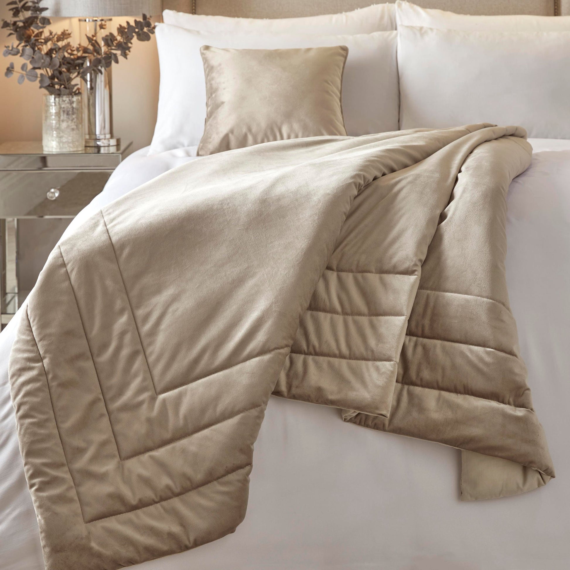 Melanie Bedspread by Soiree in Linen 150cm x 220cm - Bedspread - Soiree