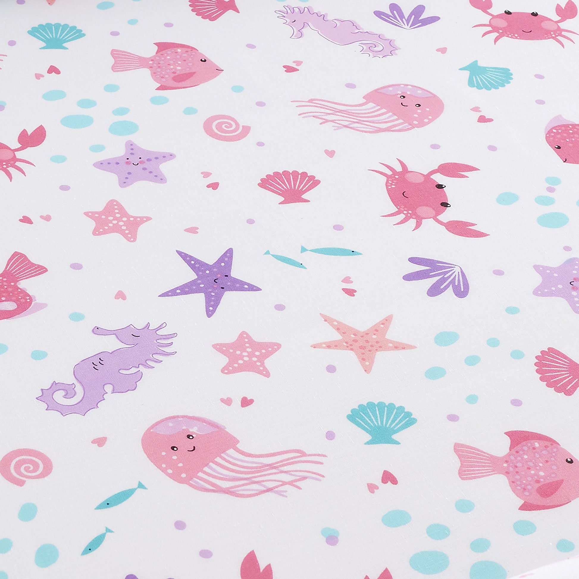 Mermaid Vibes 25cm Fitted Bed Sheet by Bedlam in Aqua Single - 25cm Fitted Bed Sheet - Bedlam