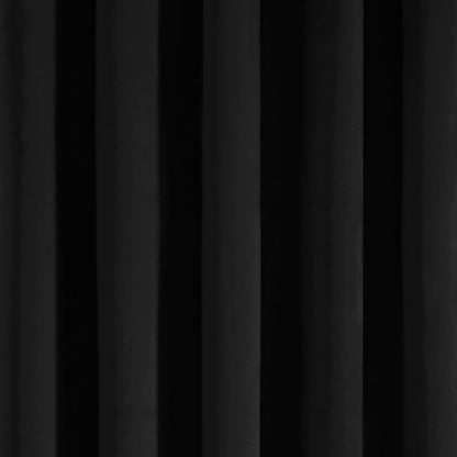 Montrose Eyelet Single Panel Door Curtain by Laurence Llewelyn-Bowen in Black - Eyelet Single Panel Door Curtain - Laurence Llewelyn-Bowen