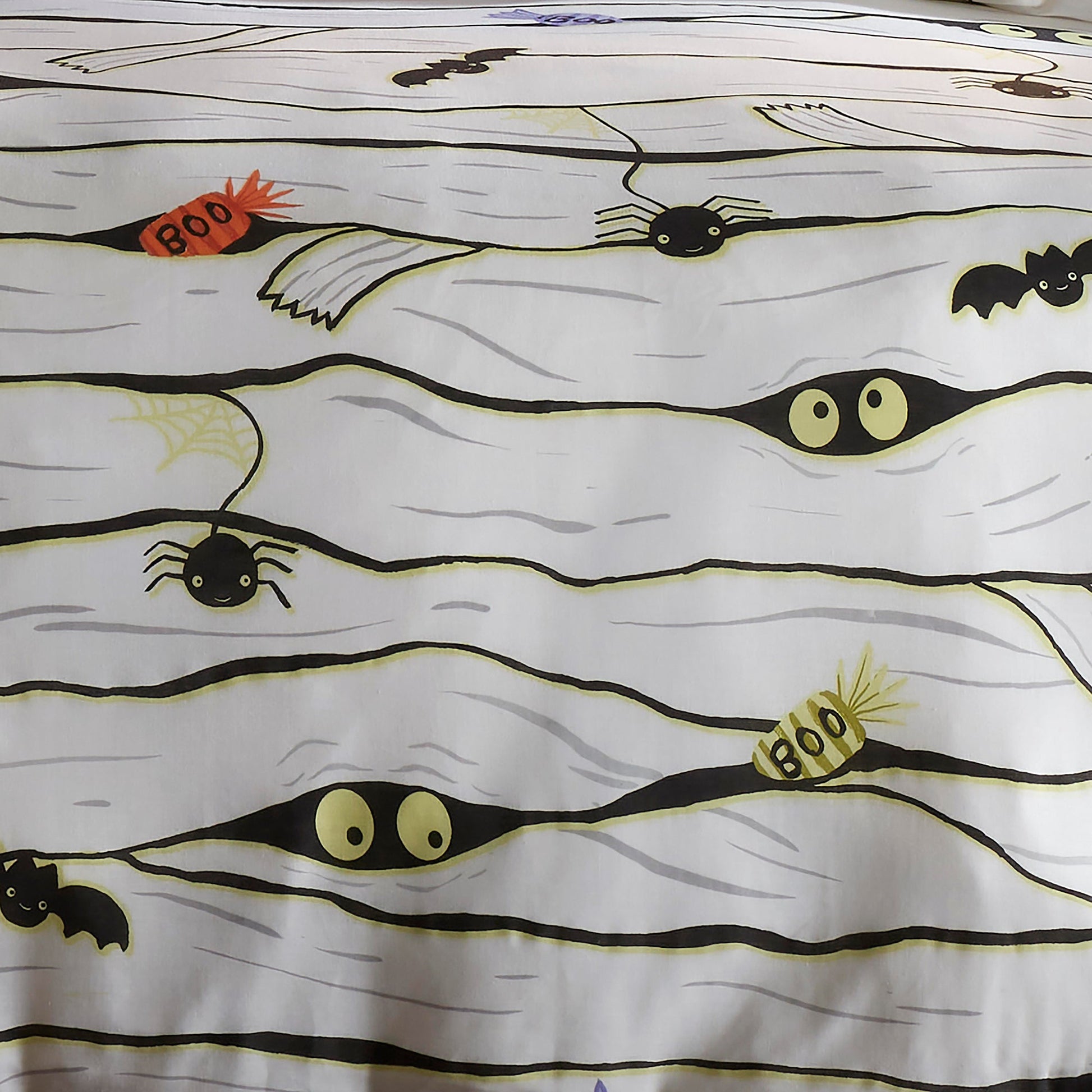 Mummy Duvet Cover Set by Bedlam in White - Duvet Cover Set - Bedlam