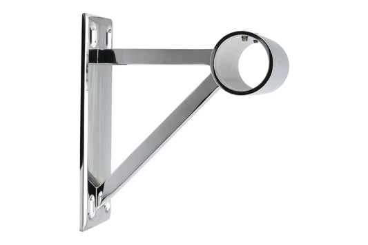 Hallis Neo 28mm Metal Curtain Pole End Bracket - Chrome