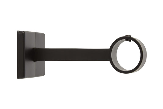 Hallis Neo 28mm Metal Curtain Pole Centre Bracket - Matt Black