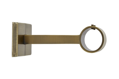 Hallis Neo 28mm Metal Curtain Pole Centre Bracket - Spun Brass