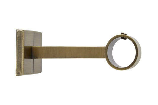 Hallis Neo 28mm Metal Curtain Pole Centre Bracket - Spun Brass