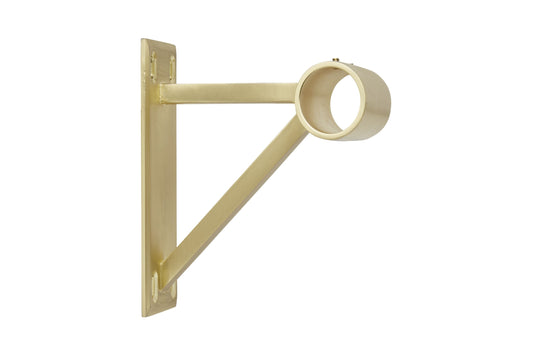 Hallis Neo 28mm Metal Curtain Pole End Bracket - Gold