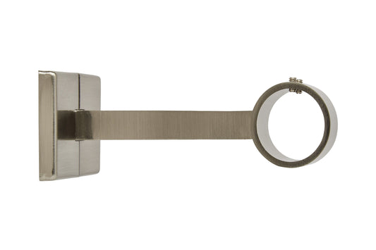 Hallis Neo 28mm Metal Curtain Pole Centre Bracket - Stainless Steel